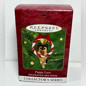 Hallmark Keepsake Ornament Puppy Love 2000 - 10th in series brand new